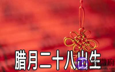 腊月二十八出生的人命好吗