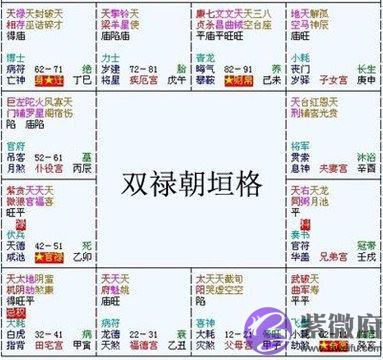 紫微斗数富贵格局：双禄朝垣格