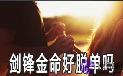 剑锋金命的人容易脱单吗