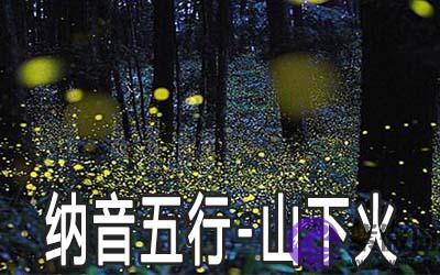 八字纳音五行:山下火命详解 八字纳音五行:山下火命详解