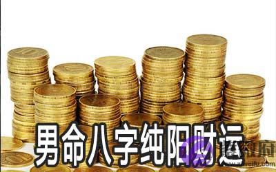 男命八字纯阳财运怎麽样