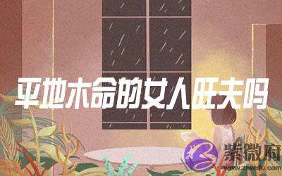 平地木命的女人旺夫吗