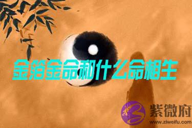 金箔金命和什麽命相生