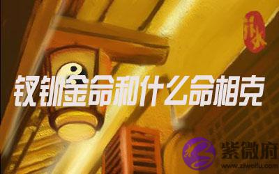钗钏金命和什麽命相克