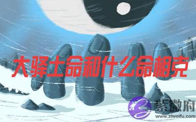 大驿土命和什麽命相克