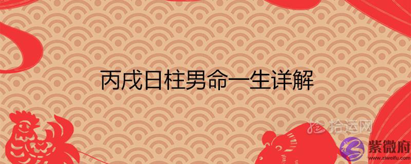 丙戌日柱男命一生详解 丙戌日柱男命一生详解
