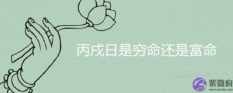 丙戌日是穷命还是富命 生于各时辰详解