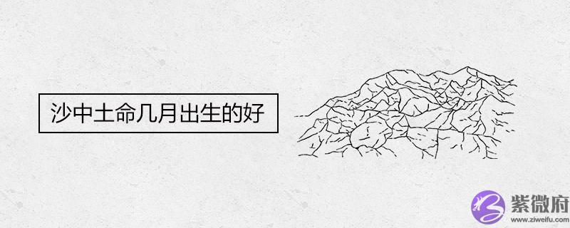 沙中土命几月出生的好