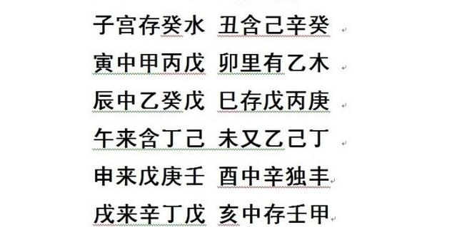 生辰命理班（第一阶段）第二章 地支藏干（2）