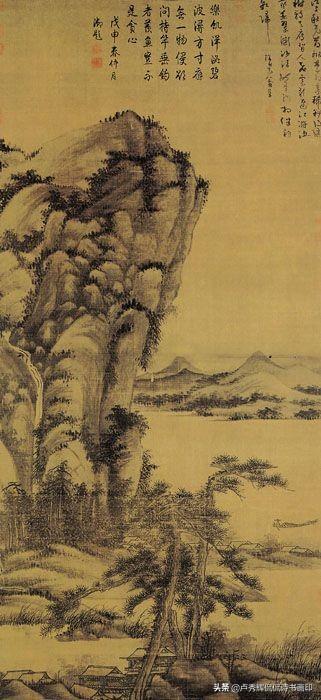 吴镇一个@￥占卜的巨富，不安于本行，成了诗书画印大师