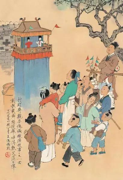 中国古代风俗一百图，珍藏！