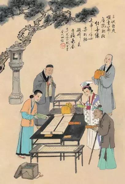 中国古代风俗一百图，珍藏！