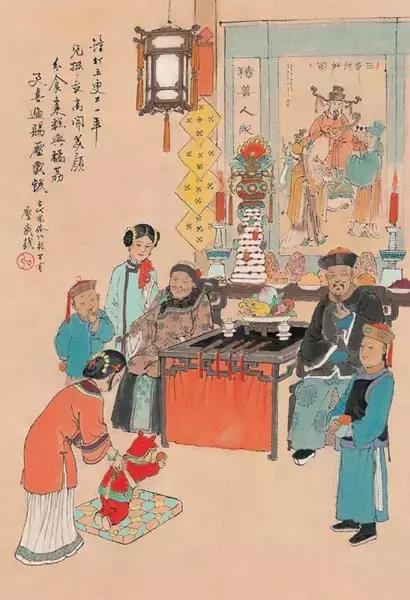 中国古代风俗一百图，珍藏！