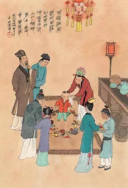 中国古代风俗一百图，珍藏！