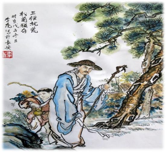 几度沉浮，最终回归梦想中的桃花源，留下不朽的诗篇