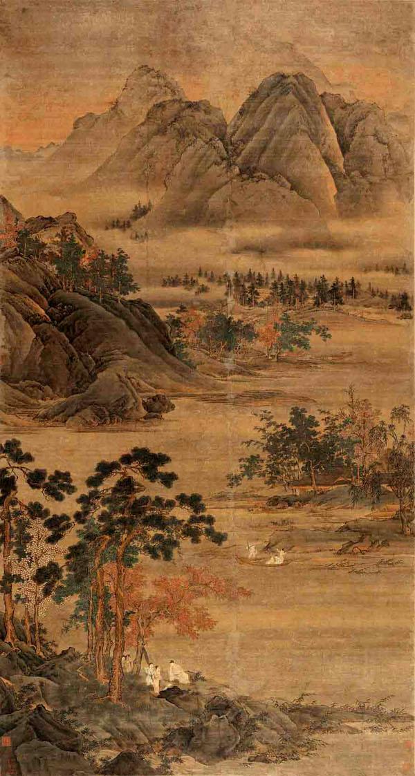 寒露里的书画名迹：枫落吴江，寒潭雁影