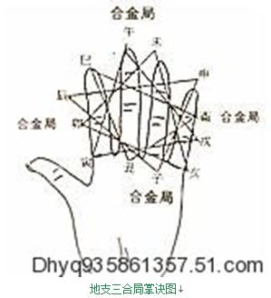 手上掌诀图 十二地支六冲掌诀图与生肖时辰六合掌诀图 地支的作用
