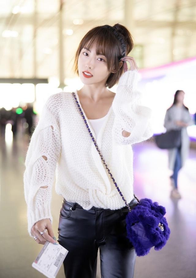 脸大怎么扎头发显瘦？试试生辰刘海和头顶蓬松法，显脸小又有气质
