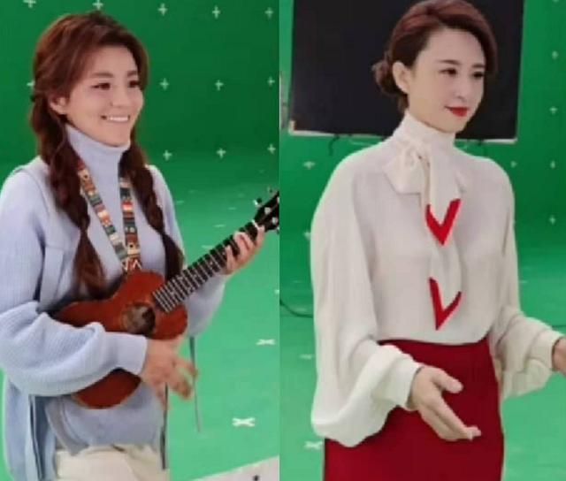 央视名嘴大同框！张蕾李思思扎丸子头气质出众，董卿捧礼盒超温柔