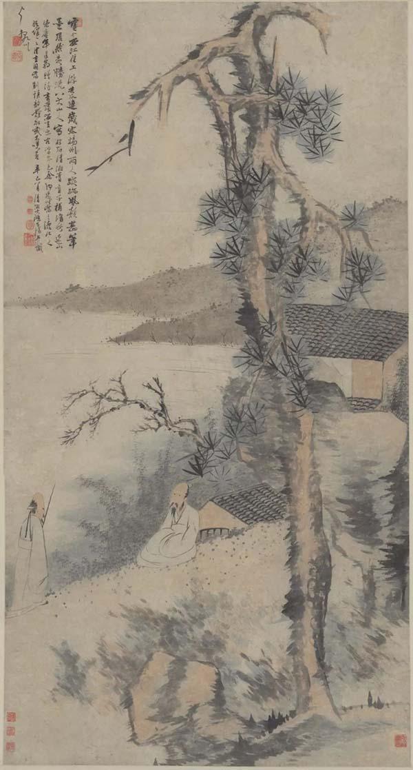 石涛八大合作绘画意外现“三胞”，刘海粟美术馆邀公众解疑