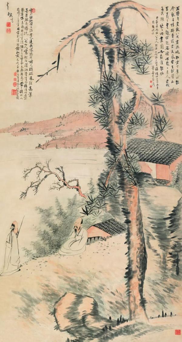 石涛八大合作绘画意外现“三胞”，刘海粟美术馆邀公众解疑