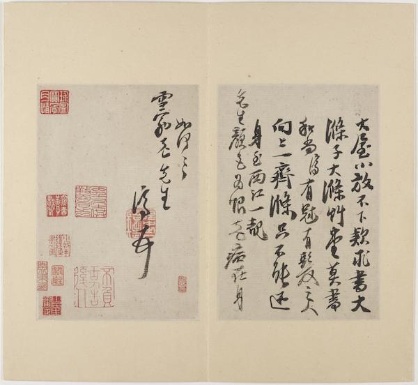石涛八大合作绘画意外现“三胞”，刘海粟美术馆邀公众解疑
