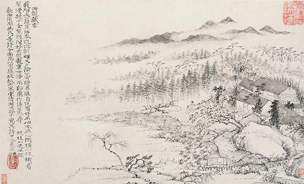 石涛八大合作绘画意外现“三胞”，刘海粟美术馆邀公众解疑