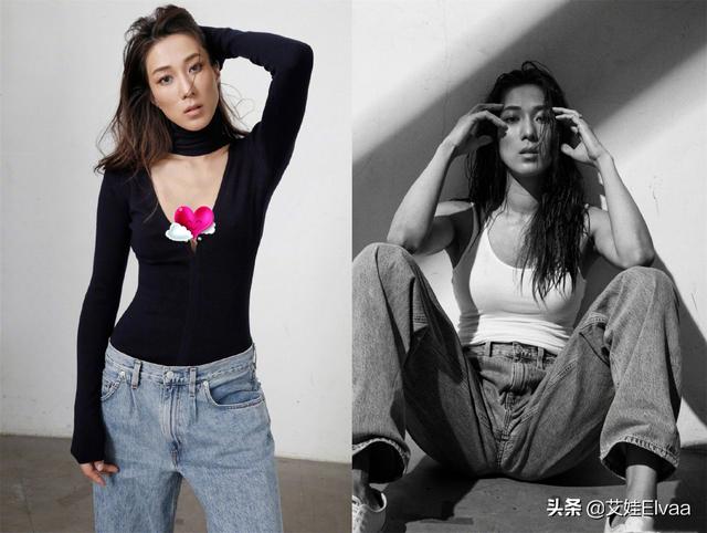 钟嘉欣独自游泳，穿连体泳衣秀身材，174身高TVB女星里少见