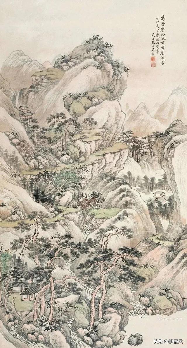 三十幅名家山水中堂，太养眼了