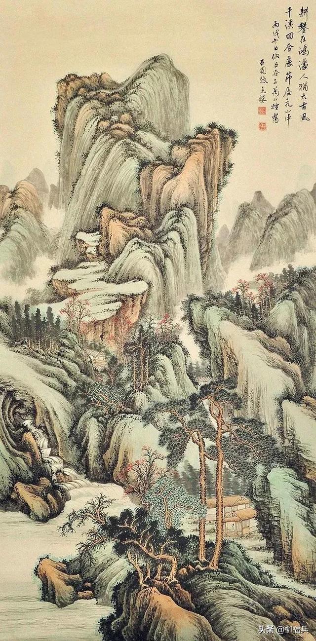 三十幅名家山水中堂，太养眼了
