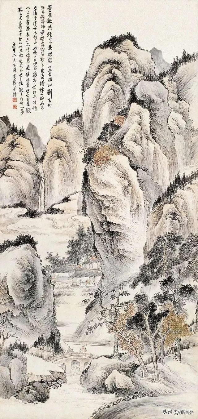 三十幅名家山水中堂，太养眼了