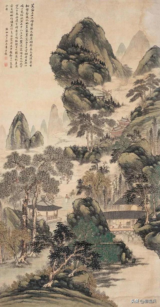 三十幅名家山水中堂，太养眼了