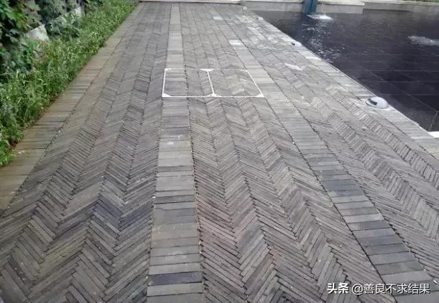 庭院景观之“红砖地面”铺贴设计