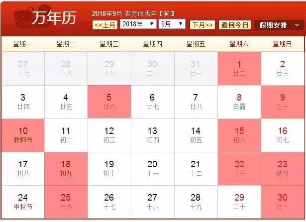 2018全年黄道吉日收录！备婚的赶紧收藏
