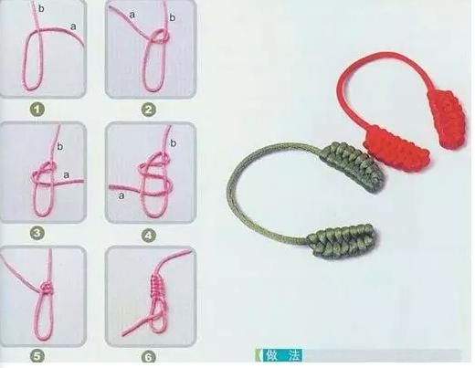 教大家几种手串打结的方法