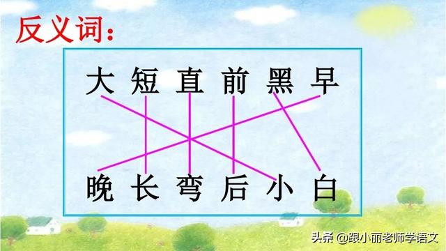 统编版一年级语文上册第6课《比尾巴》知识点+图文解读