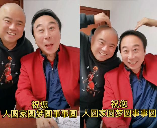 64岁冯巩送新年祝福！两鬓斑白眼睛瞪大，生鸡蛋上刻自画像