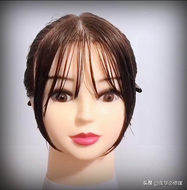 剪发必修课：空气刘海配八字刘海，详细裁剪教程分享，完整版收藏
