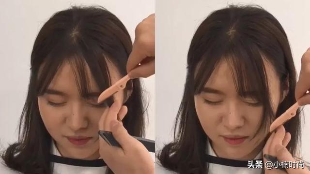 韩国发型师分享刘海修剪技巧，自己在家也能剪出美美发型