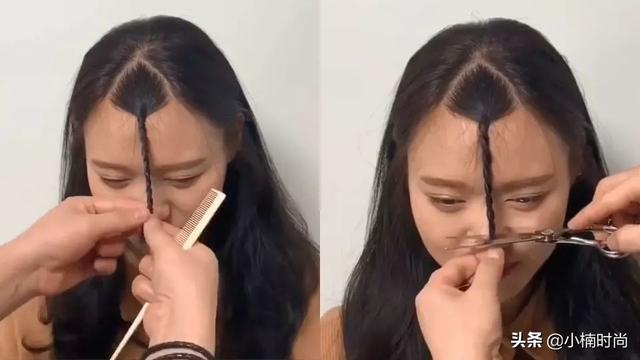 韩国发型师分享刘海修剪技巧，自己在家也能剪出美美发型