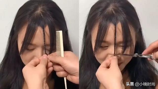 韩国发型师分享刘海修剪技巧，自己在家也能剪出美美发型