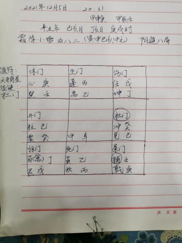 奇门遁甲排盘步骤初探